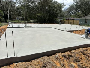 concrete slab in spring hill, florida