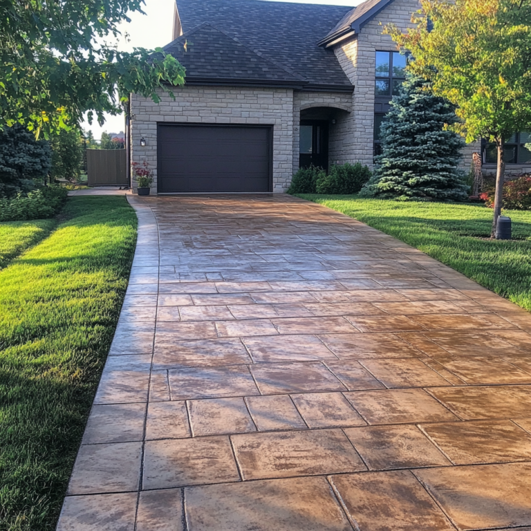 stamped concrete driveway contractors in mooresville, nc